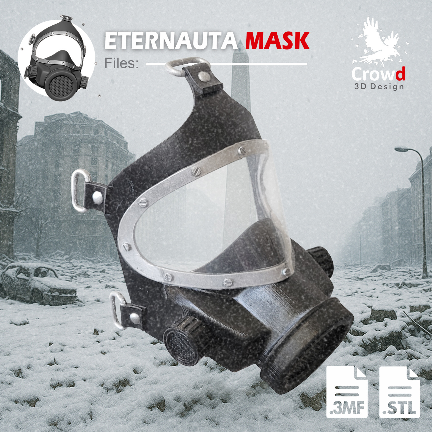 ETERNAUTA MASK 3D print model_2
