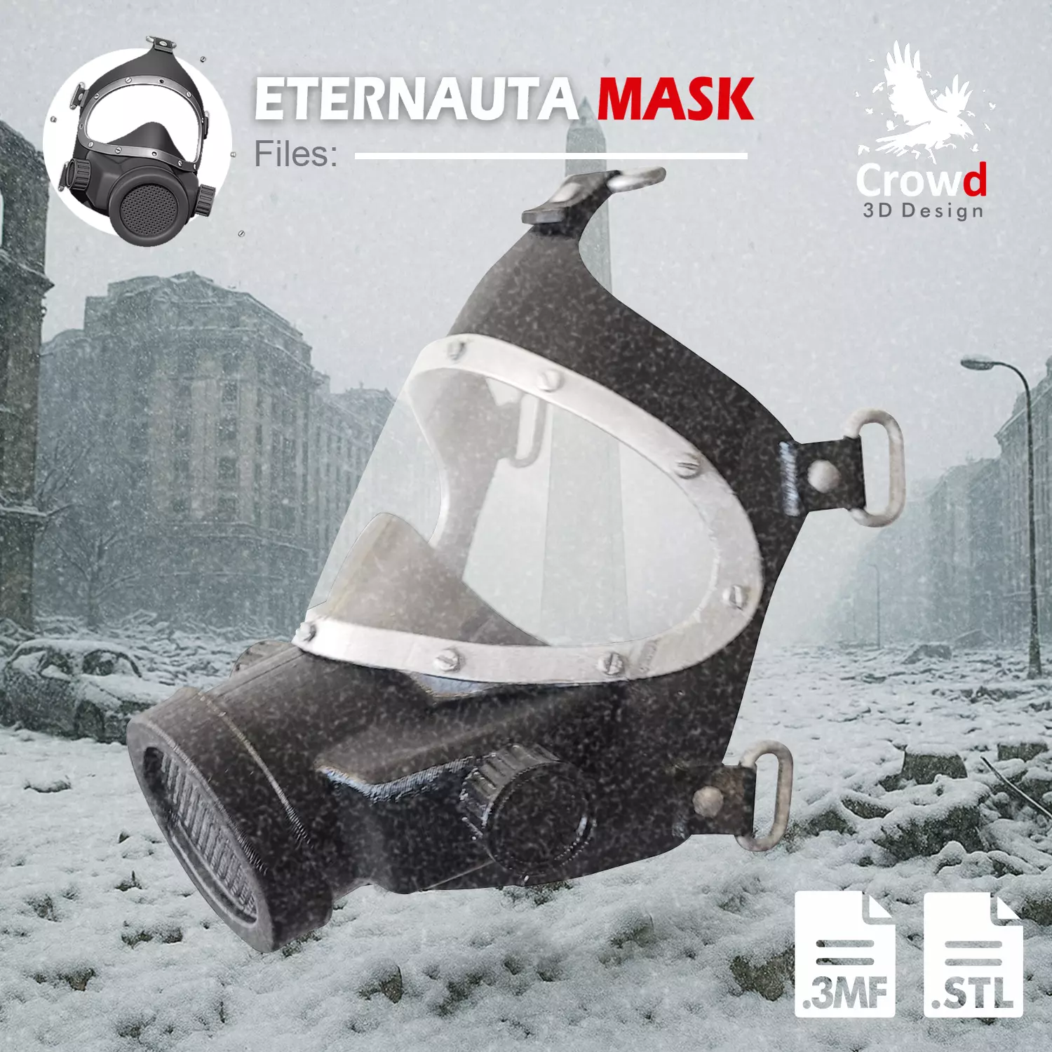ETERNAUTA MASK 3D print model_0