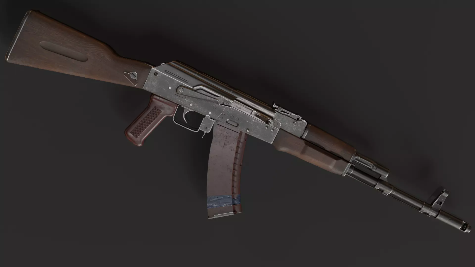 AK-74 Kalashnikov Rifle 3D model_0