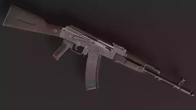 AK-74 Kalashnikov Rifle 3D model AK-74 Kalashnikov Rifle 3D model