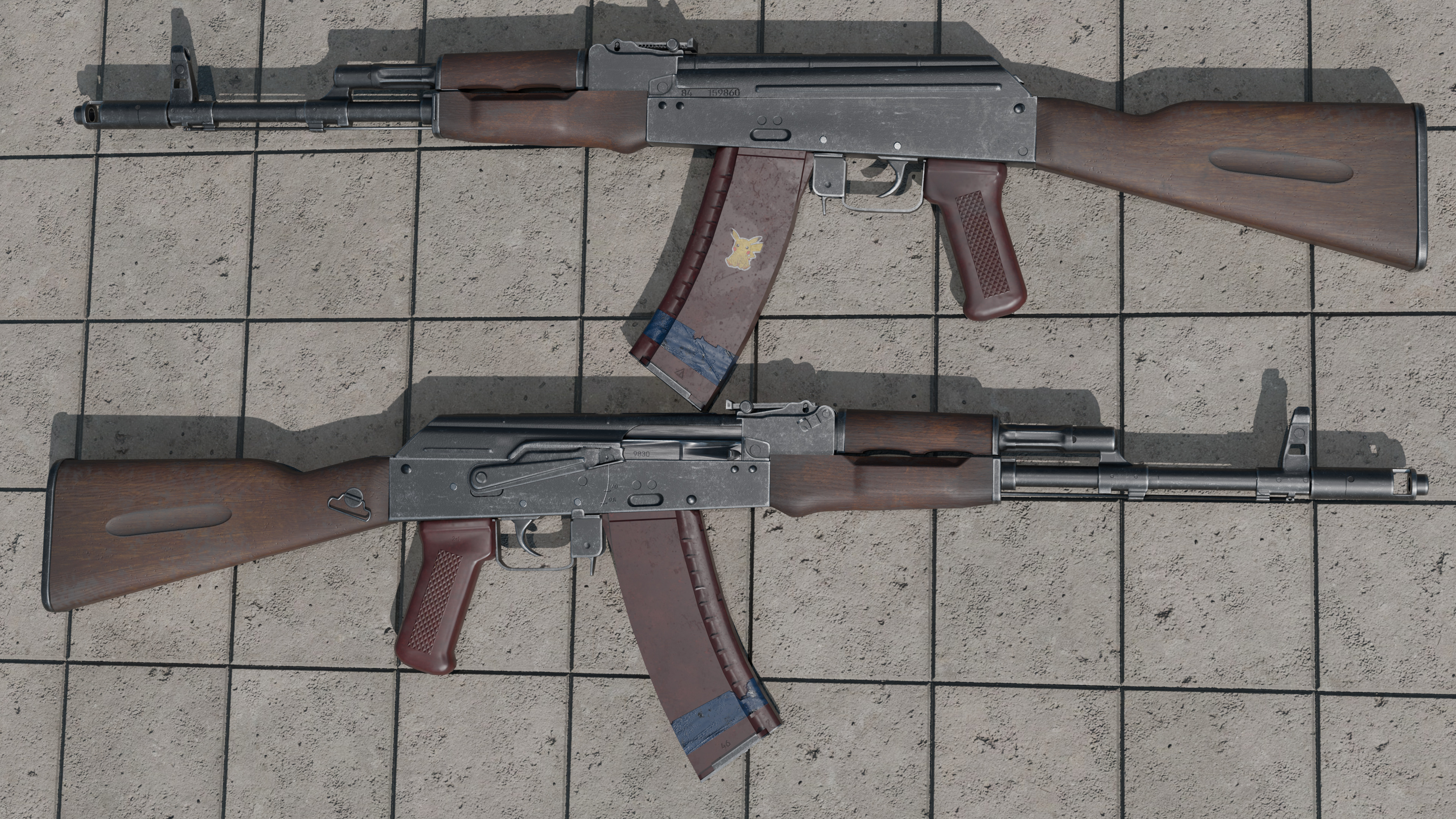 AK-74 Kalashnikov Rifle 3D model_4