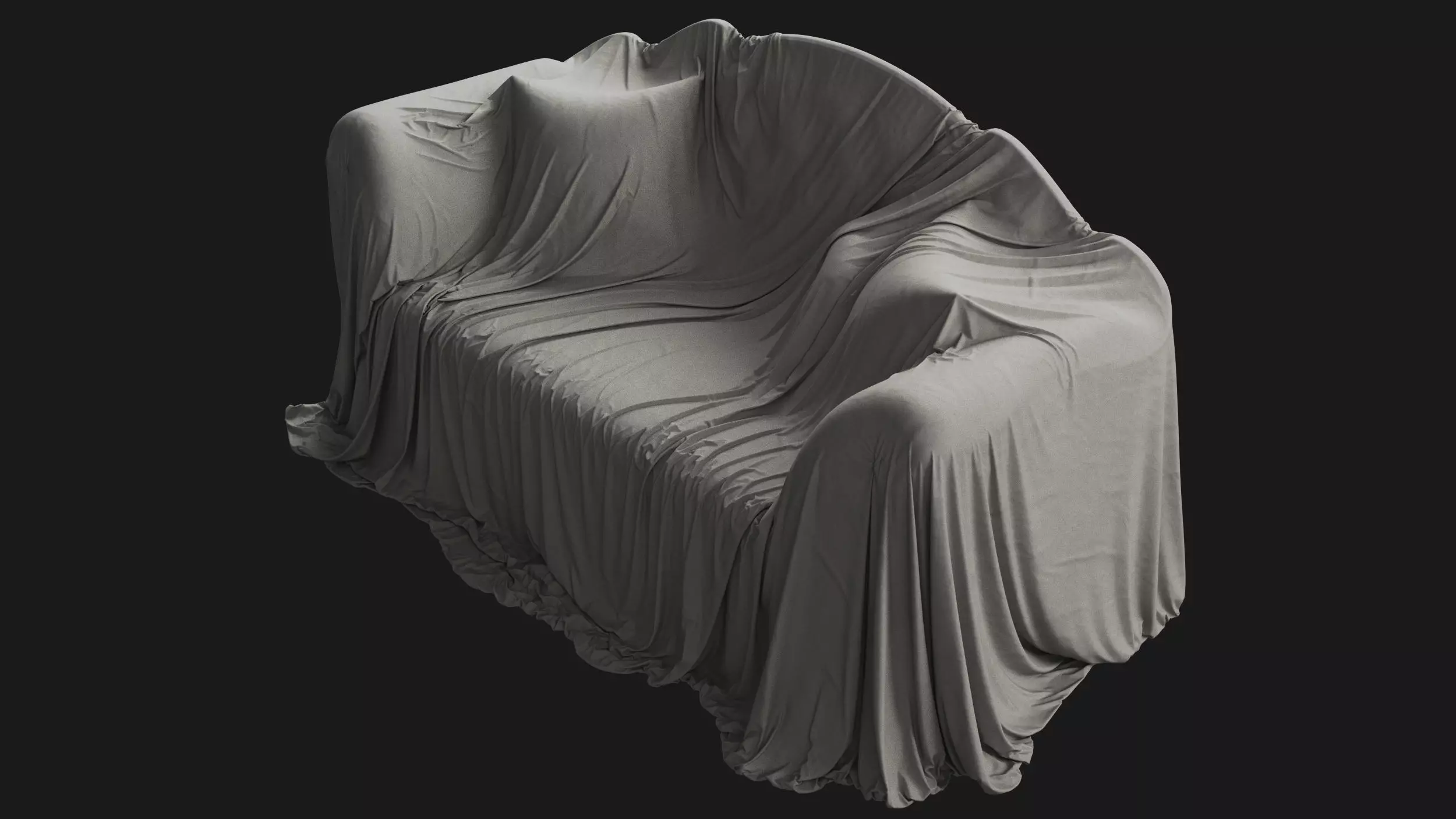 Covered Classic Sofa 01 3D model_0