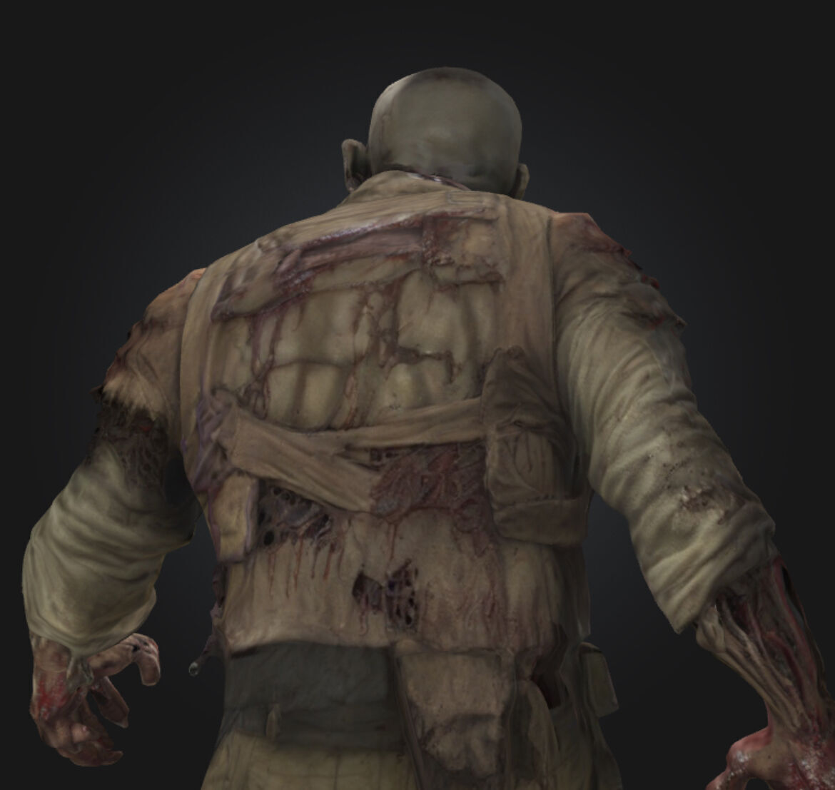 Huge WW2 Zombie 3D model_12