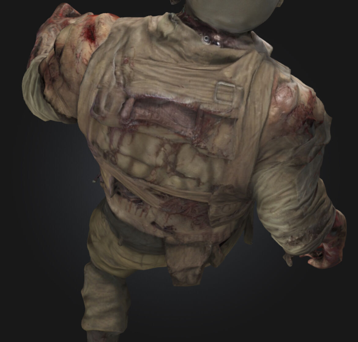Huge WW2 Zombie 3D model_18