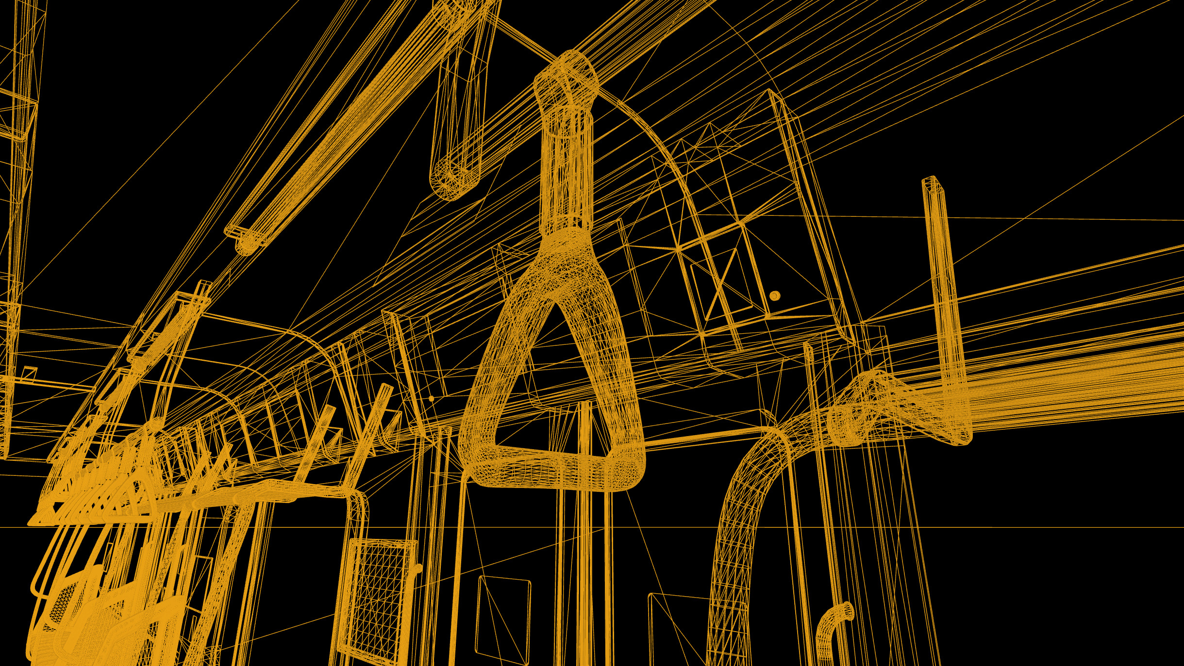 Japanese Train Interior Unreal Engine Scene Low-poly 3D model_11