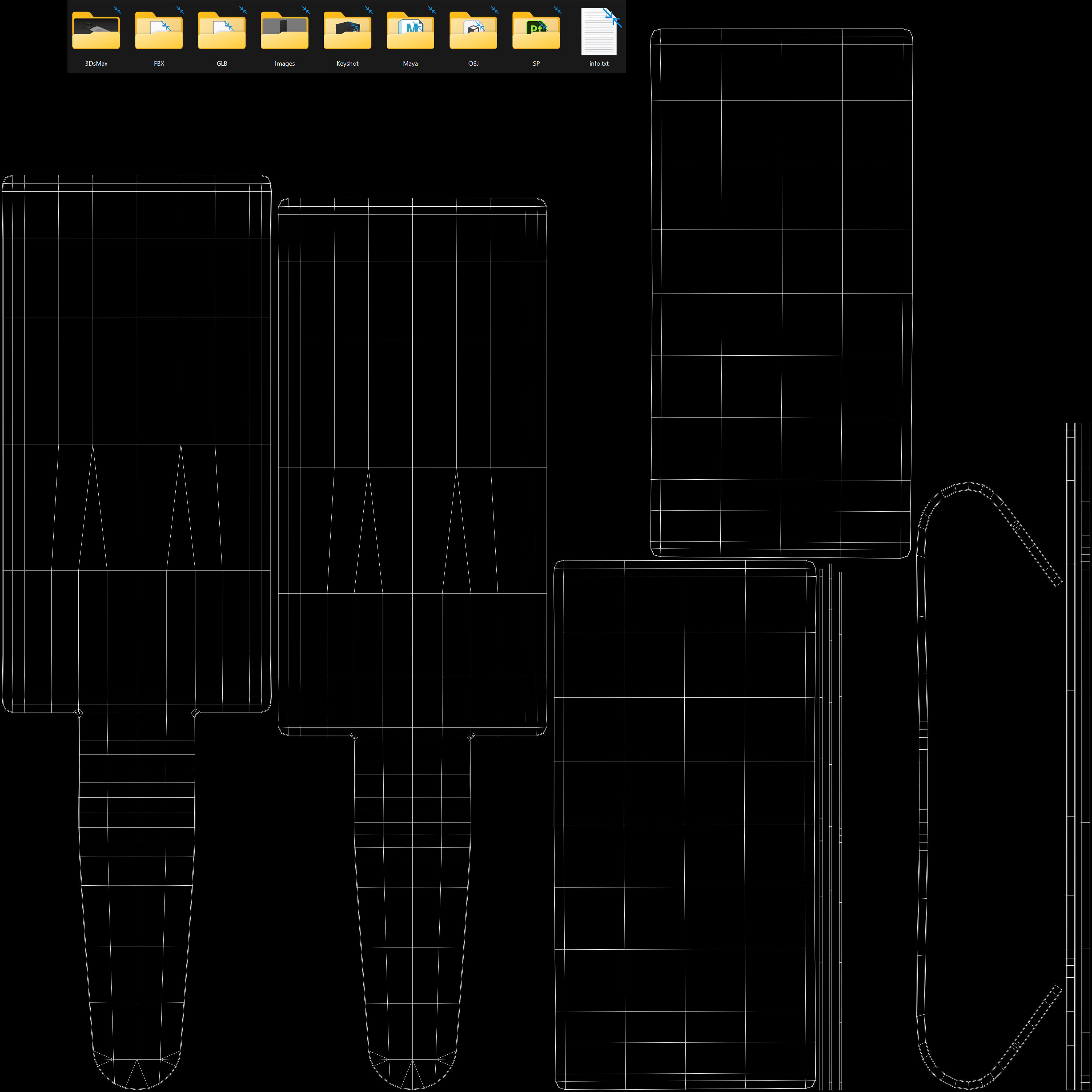 Hook Models Asset pack - Total 18 Models Low-poly 3D model_6