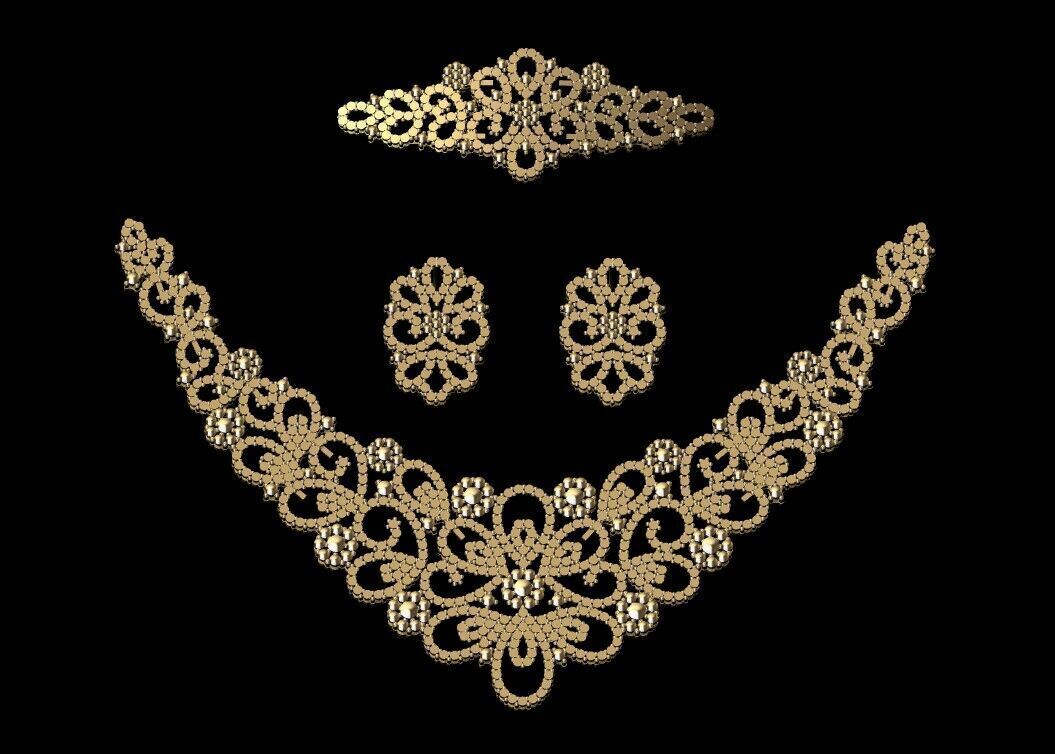 Gold Set  3D print model_1