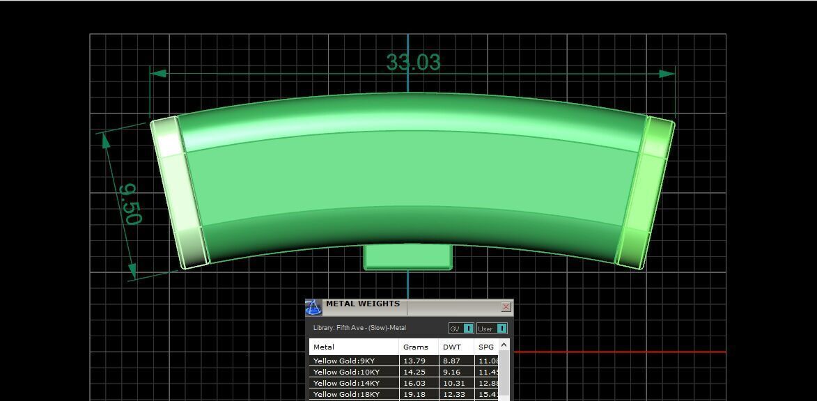 PACK Cuban Locks Curves Chains 8mm 9mm 10mm 3D print model_5