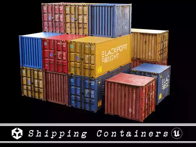 Shipping Containers - Old and New - 3 Colors 