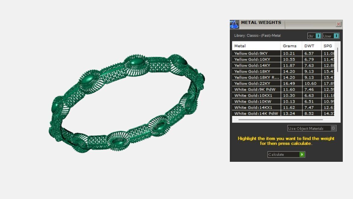 Indian Traditional Bracelets 3D print model_5