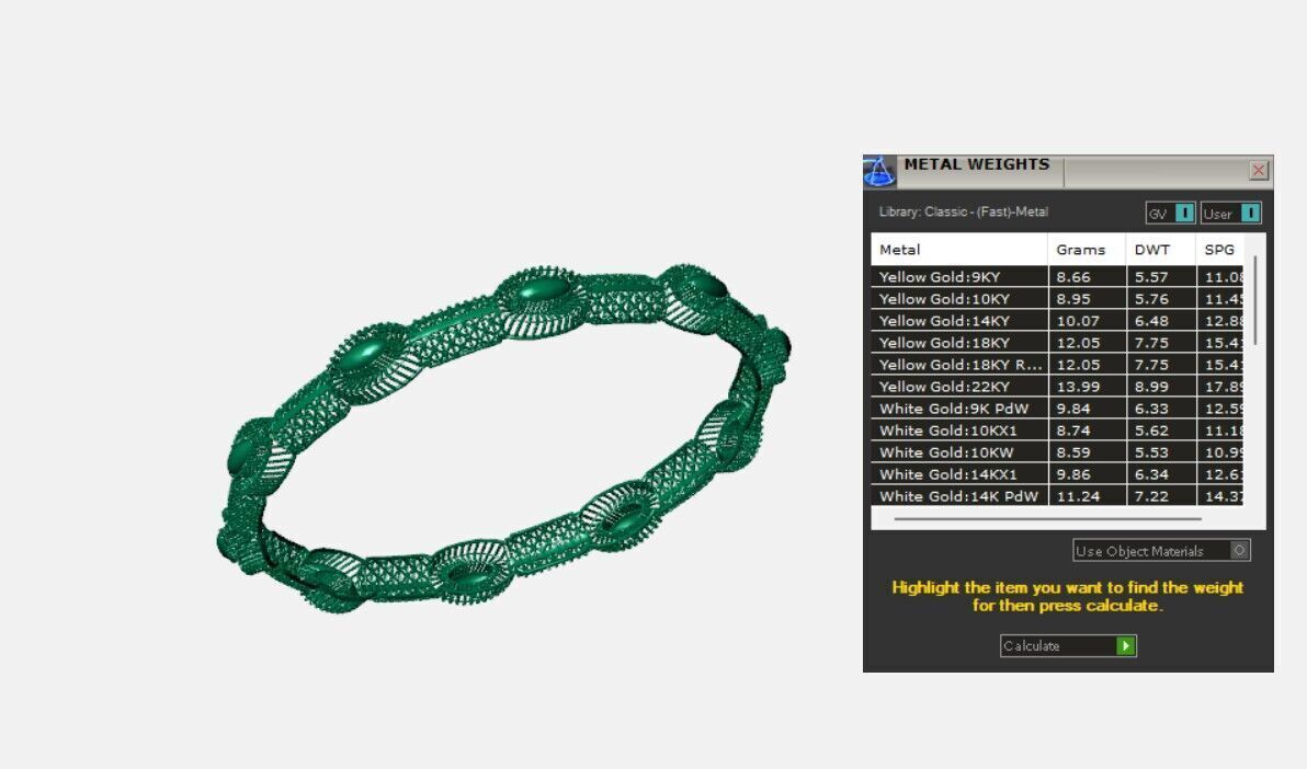 Indian Traditional Bracelets 3D print model_4