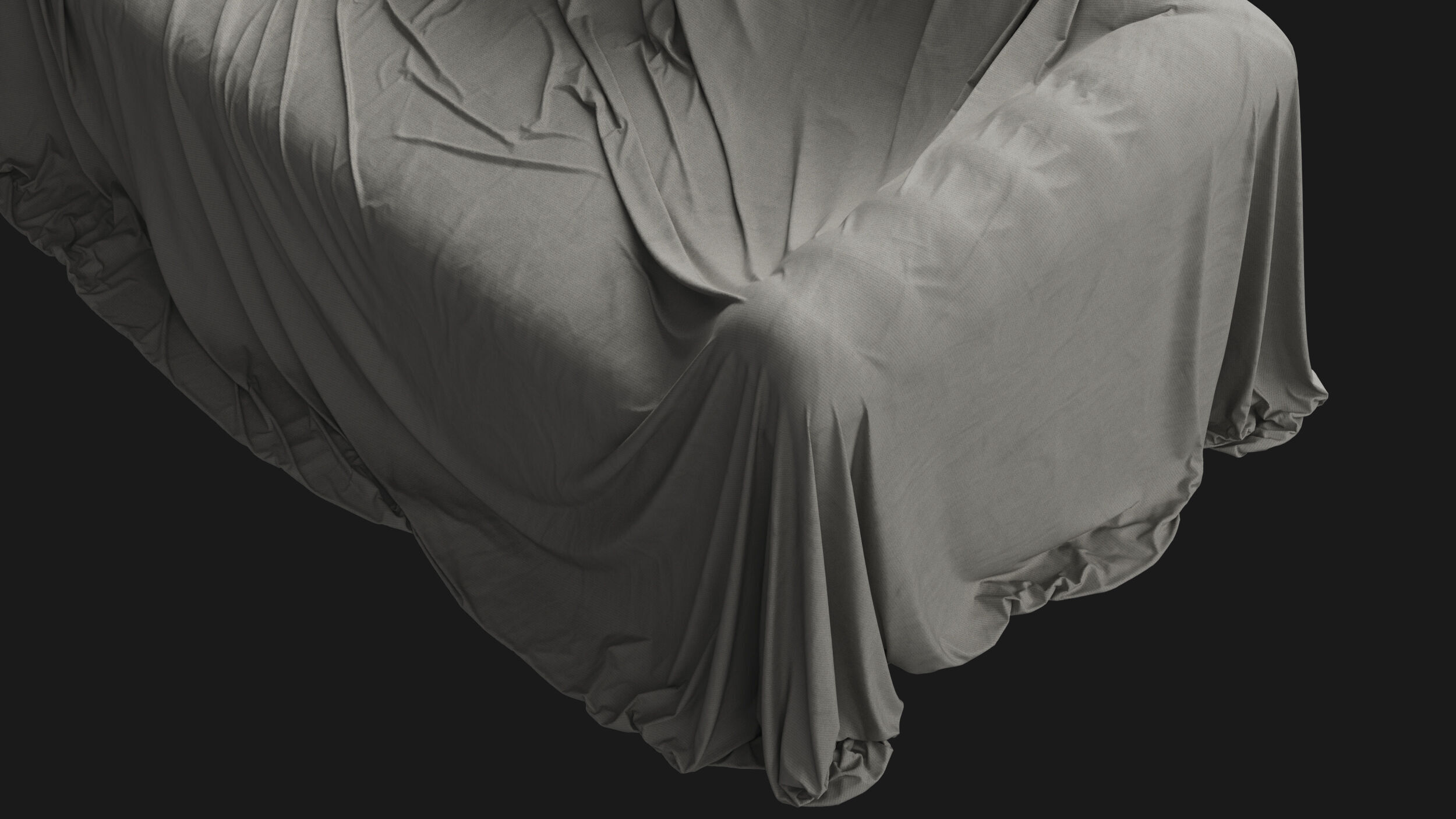 Covered Classic Sofa 02 3D model_7