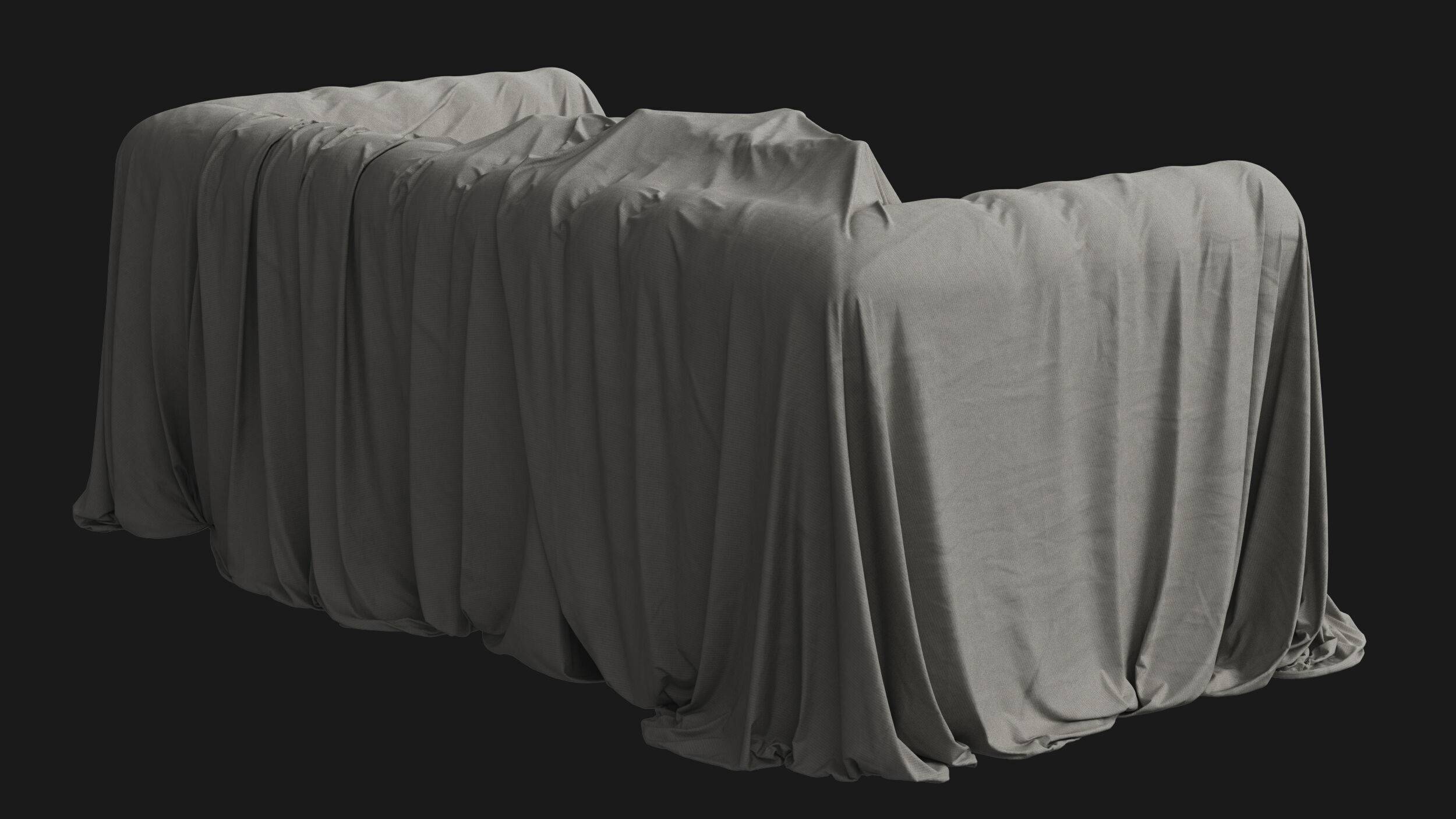 Covered Classic Sofa 02 3D model_5