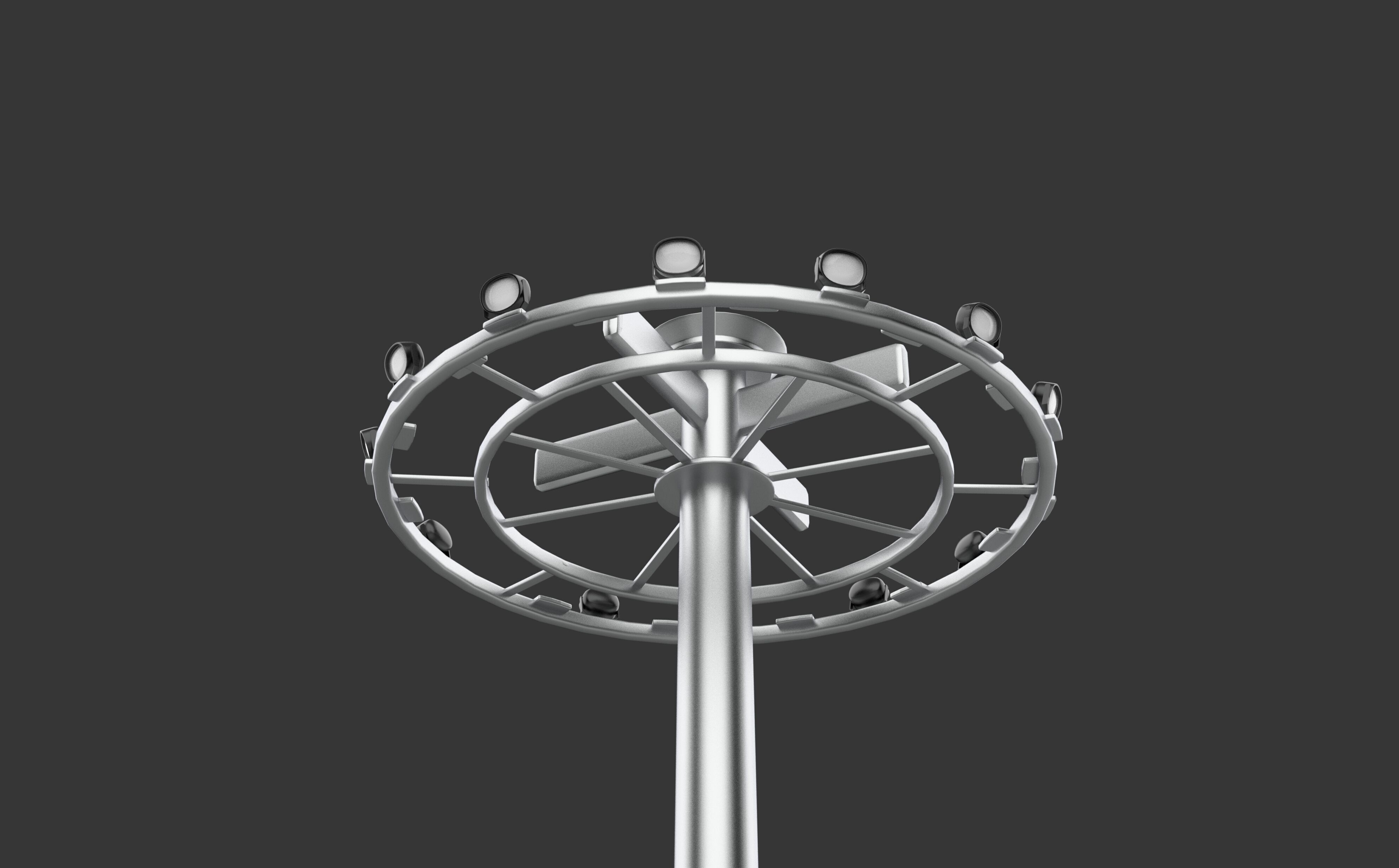 sport field light 3D model_3