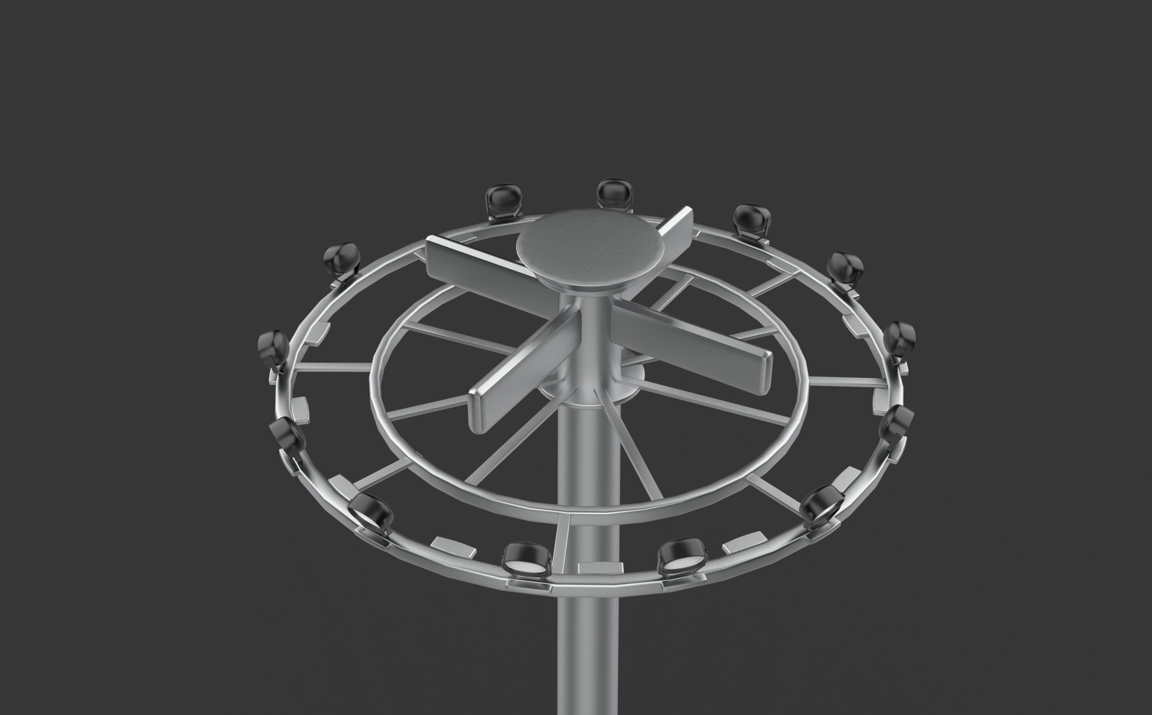 sport field light 3D model_8