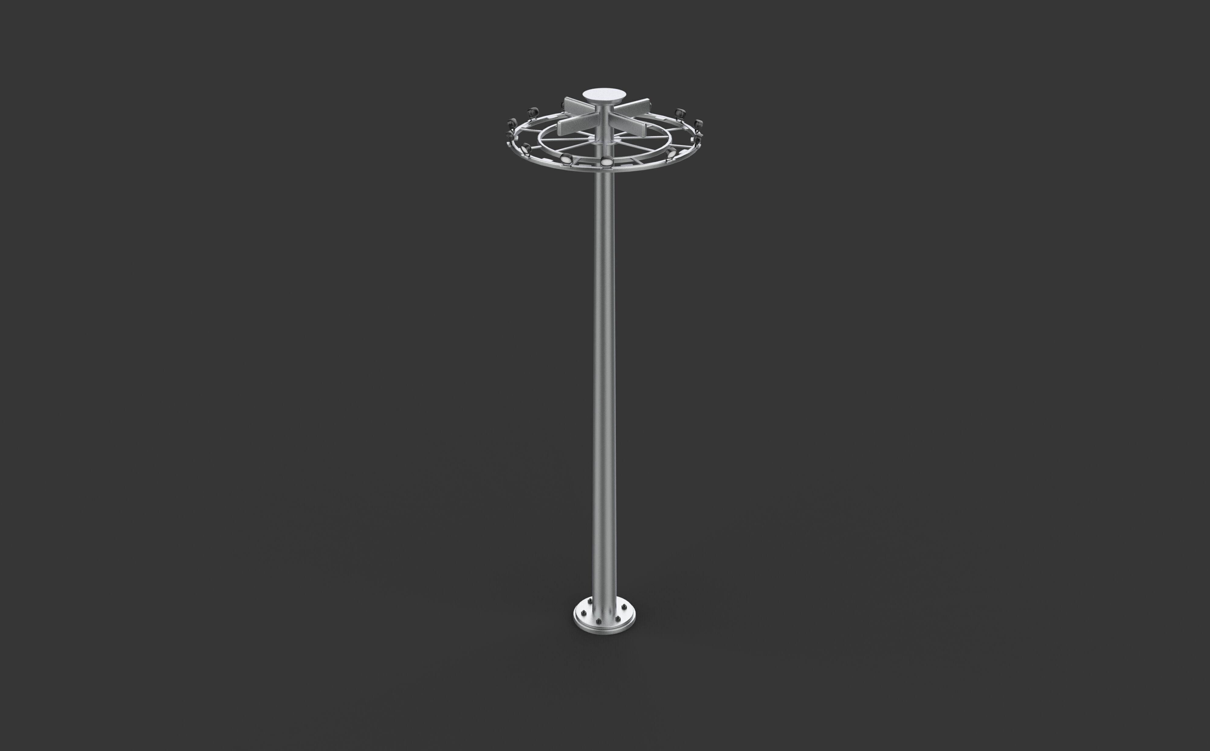 sport field light 3D model_9