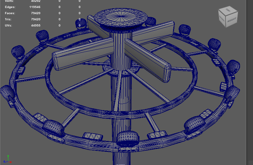 sport field light 3D model_14