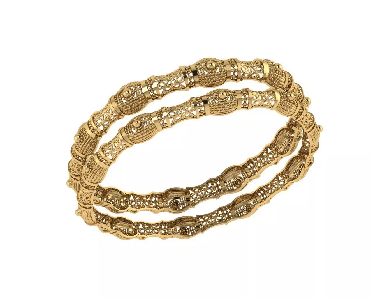 Indian Traditional Bracelets 3D print model