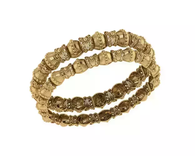 Indian Traditional Bracelets 3D print model