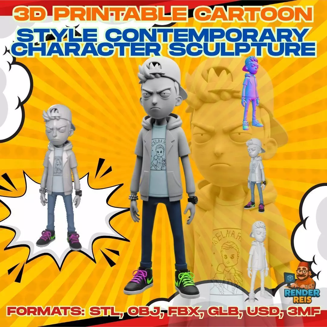 3D Printable Young Rebel Figurine 3D model