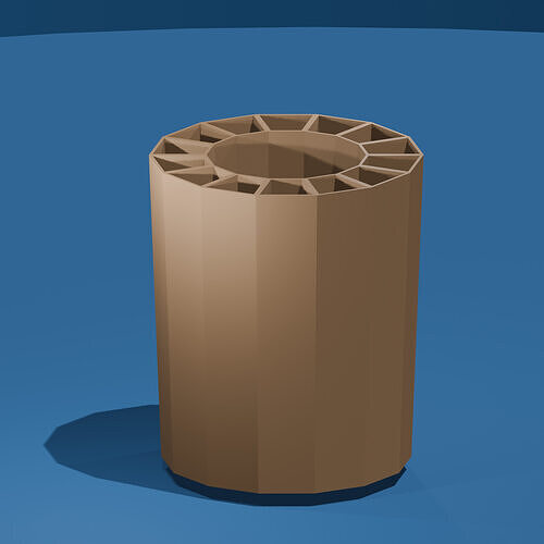 Wheel of Brushes Pencil Holder 3D Files 3D print model