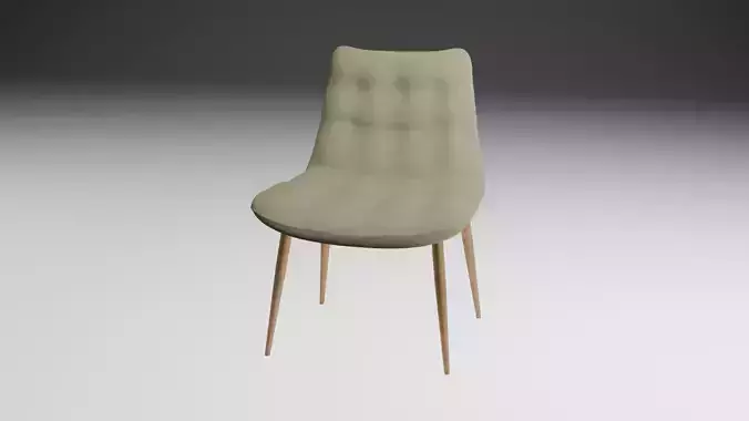 Modern Upholstered Chair  3D Model