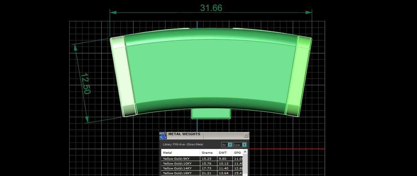 PACK Cuban Locks Curves Chains 11mm 12mm 13mm 3D print model_5