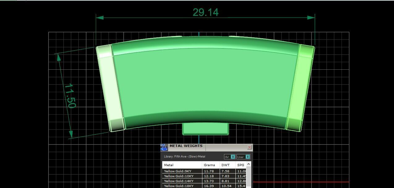 PACK Cuban Locks Curves Chains 11mm 12mm 13mm 3D print model_4