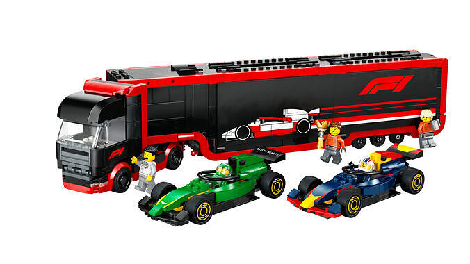 TwindBricks3D - 60445 F1 Truck with RB20  -  AMR24 F1 Cars 3D print model