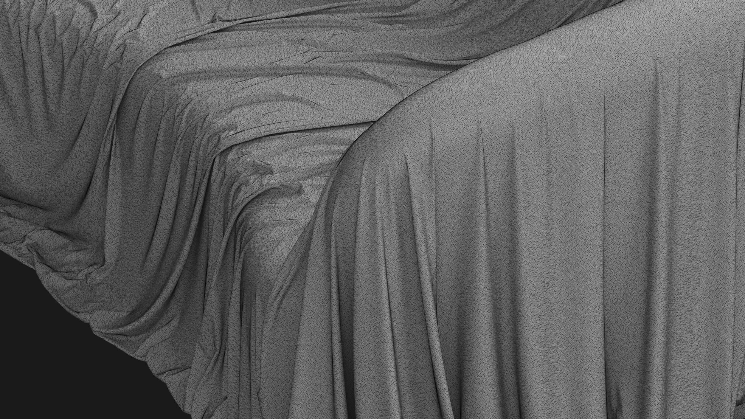 Covered Classic Sofa 03 3D model_8