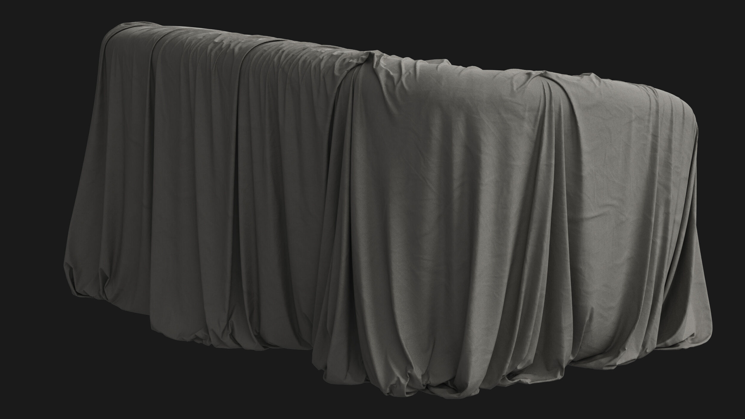 Covered Classic Sofa 03 3D model_5