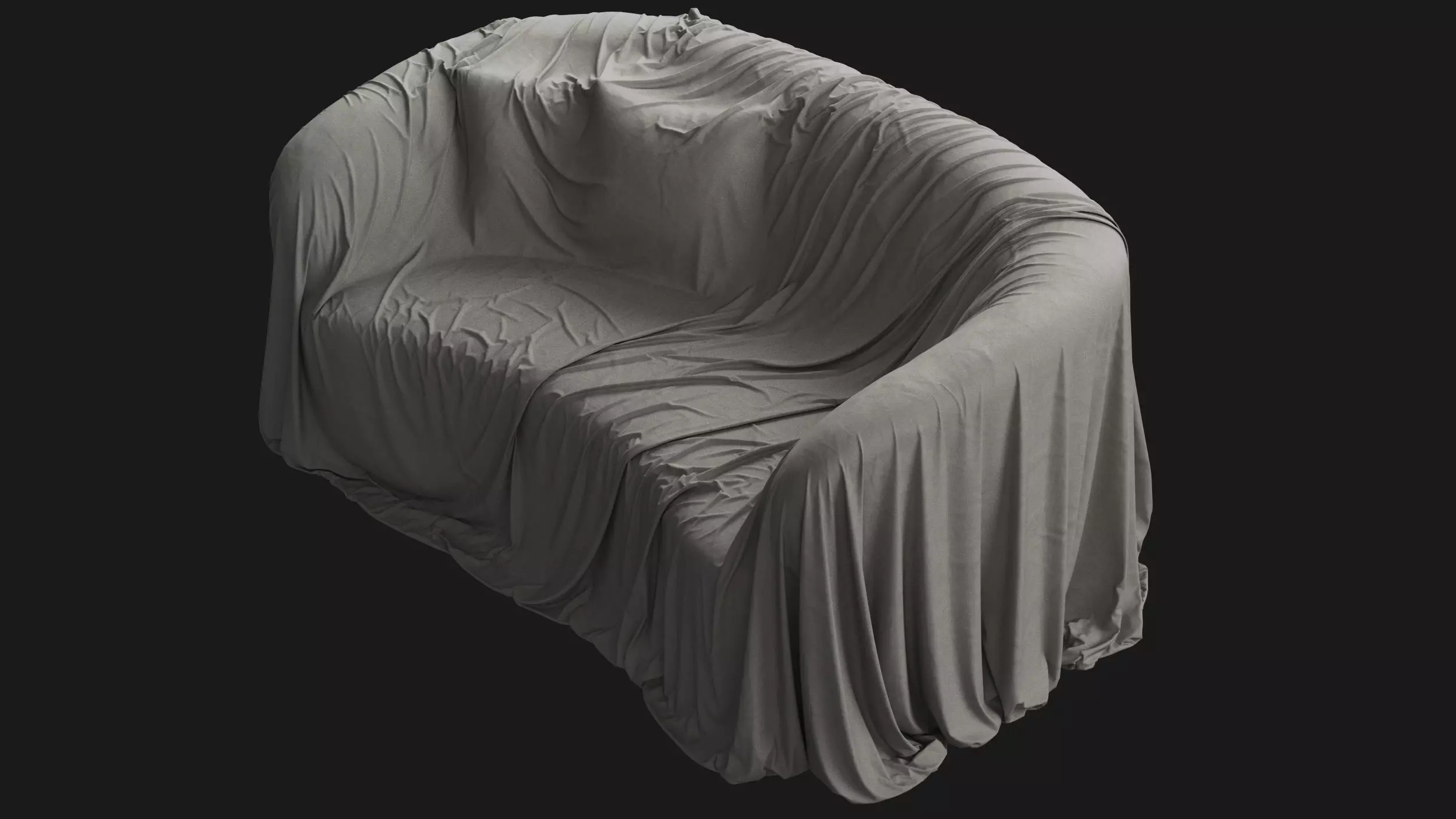 Covered Classic Sofa 03 3D model_0