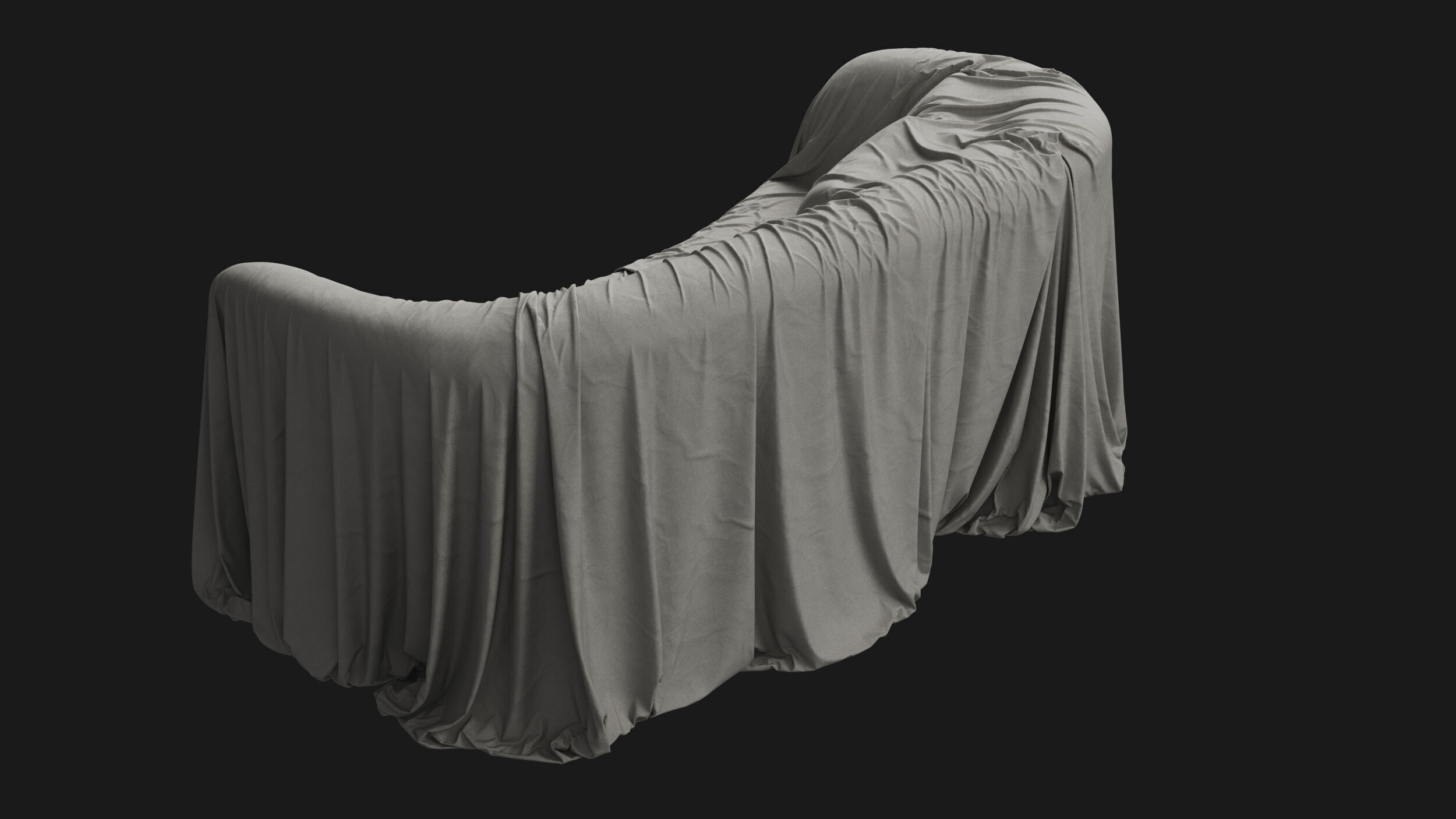 Covered Classic Sofa 03 3D model_1