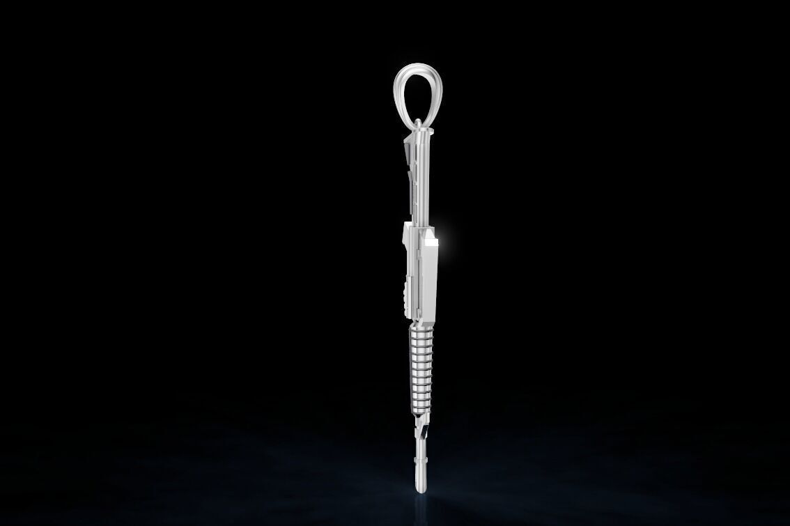 M4 Rifle Pendant 3D Model 3D print model_9