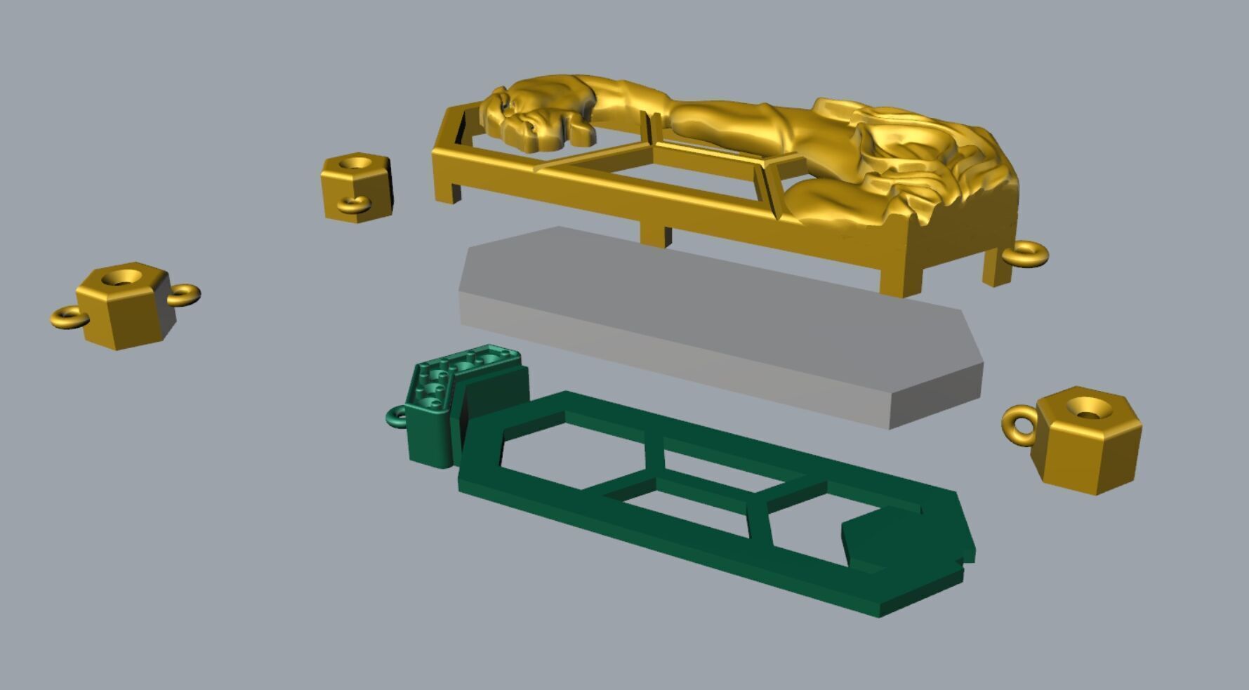 Necklaces 3DM STL OBJ model for 3D printing and CNC 3D print model_6