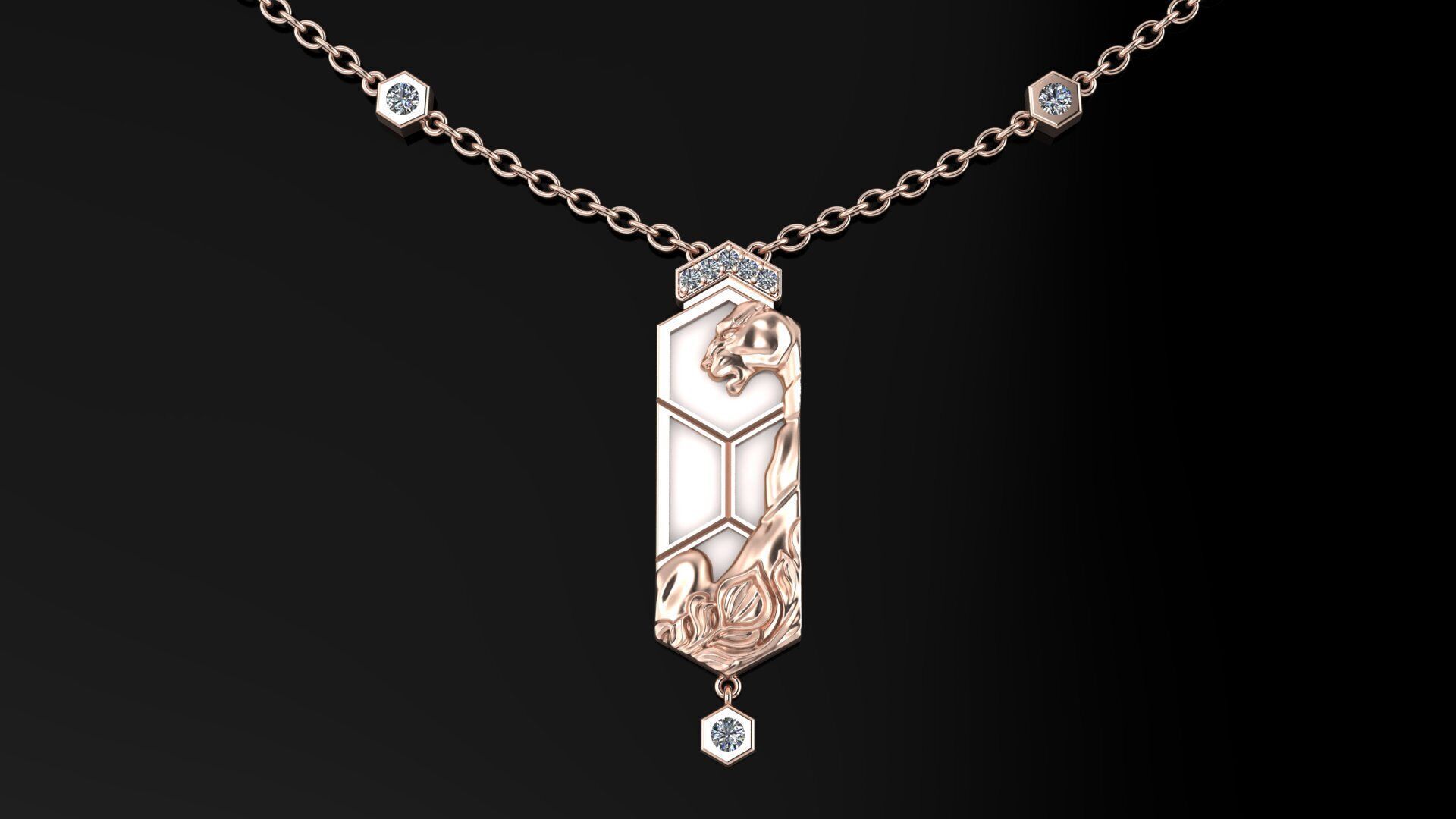 Necklaces 3DM STL OBJ model for 3D printing and CNC 3D print model_2