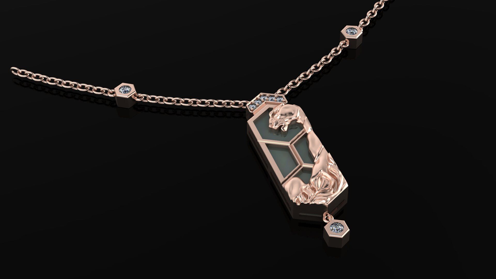 Necklaces 3DM STL OBJ model for 3D printing and CNC 3D print model_3