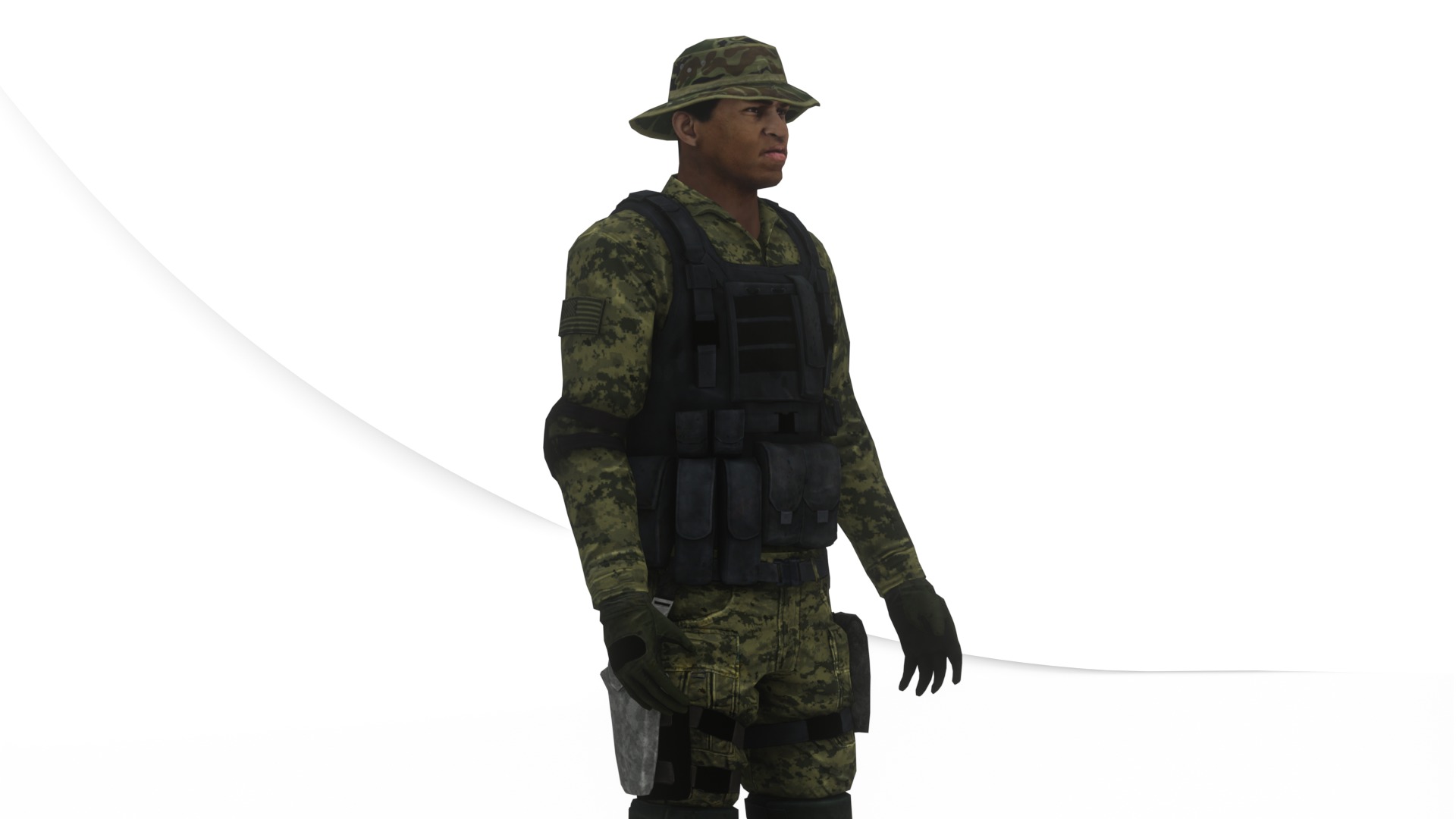  Army Soldiers Collection 4 Rigged Military Characters _13