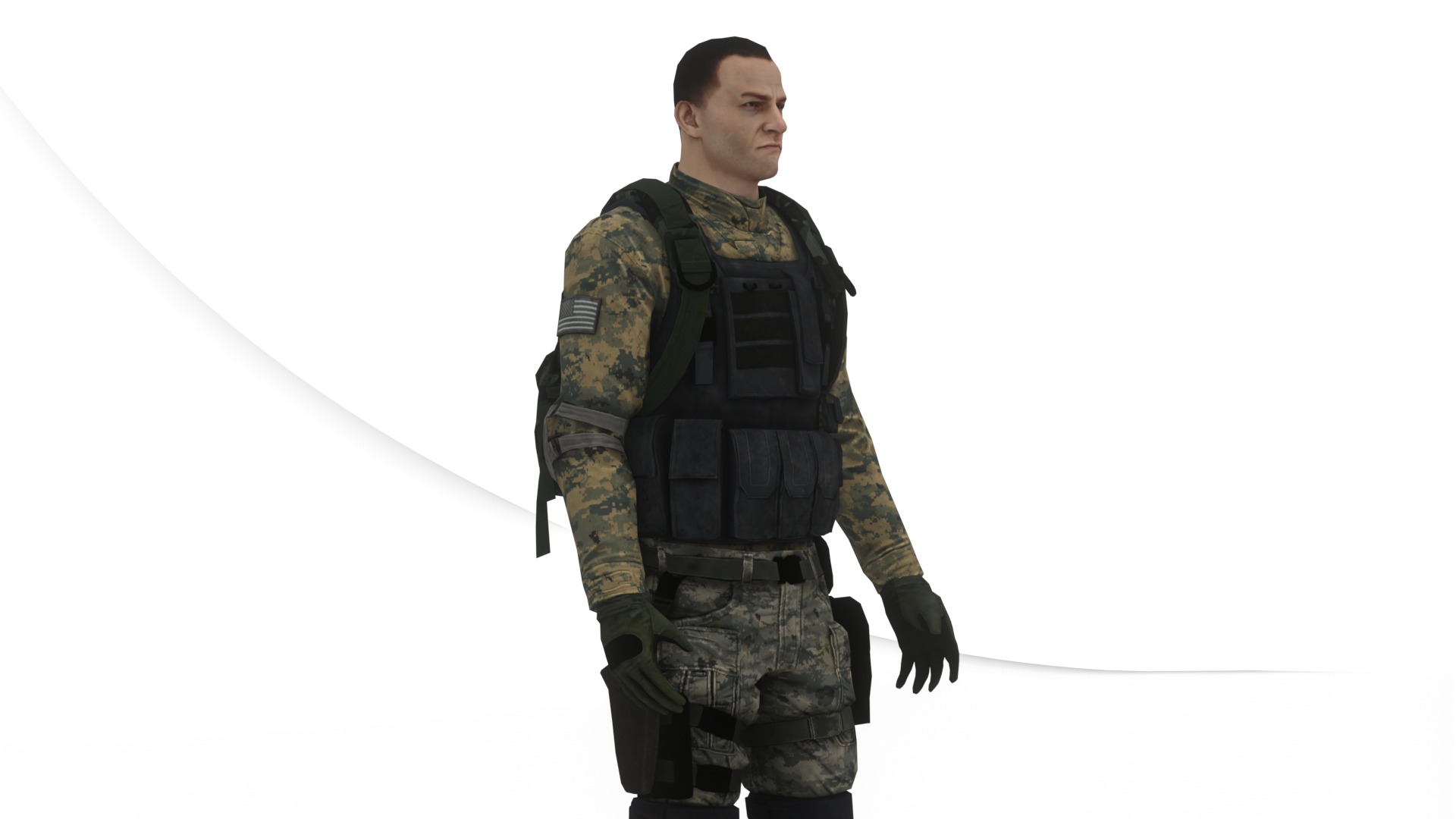  Army Soldiers Collection 4 Rigged Military Characters _37