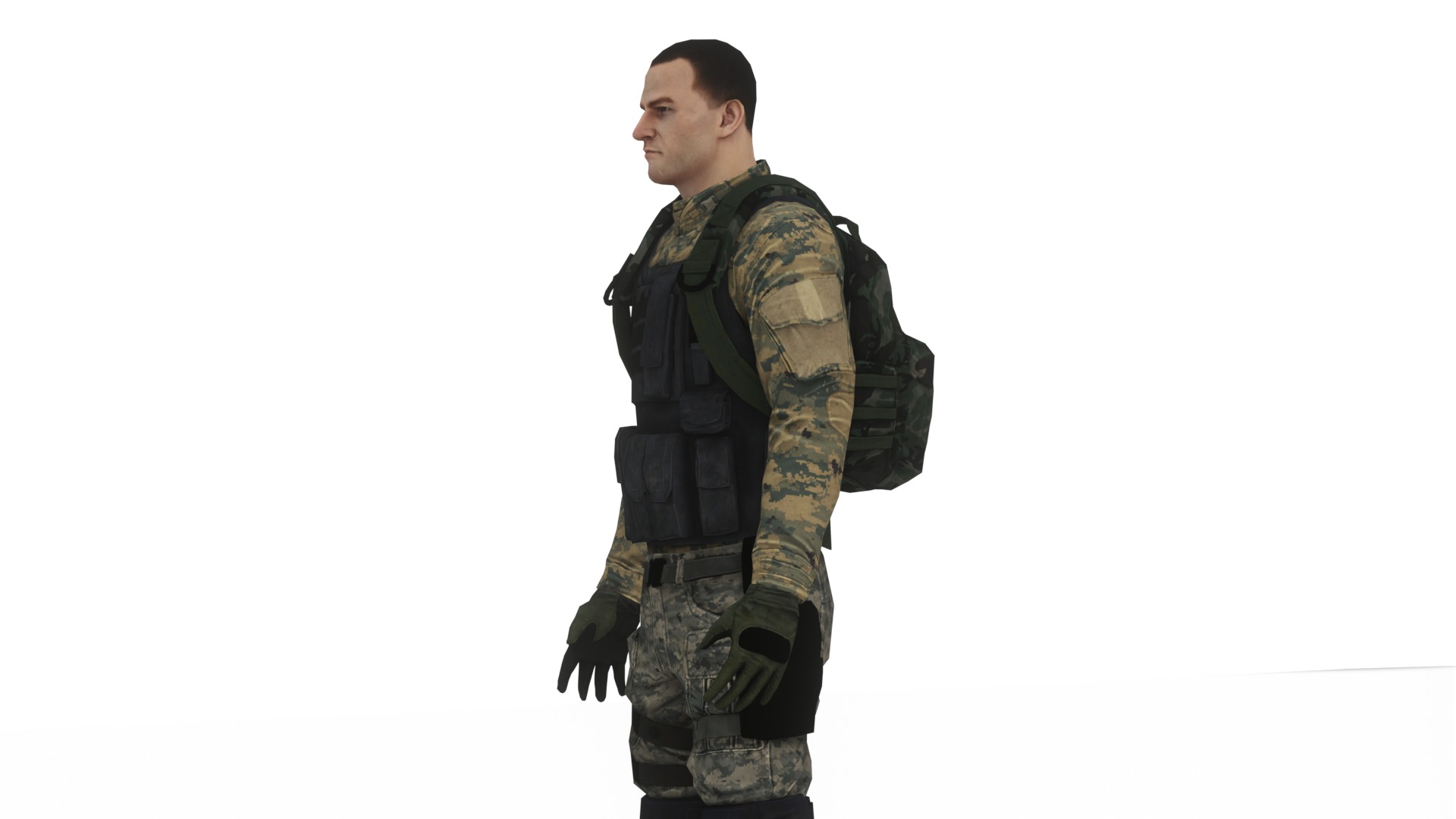  Army Soldiers Collection 4 Rigged Military Characters _33