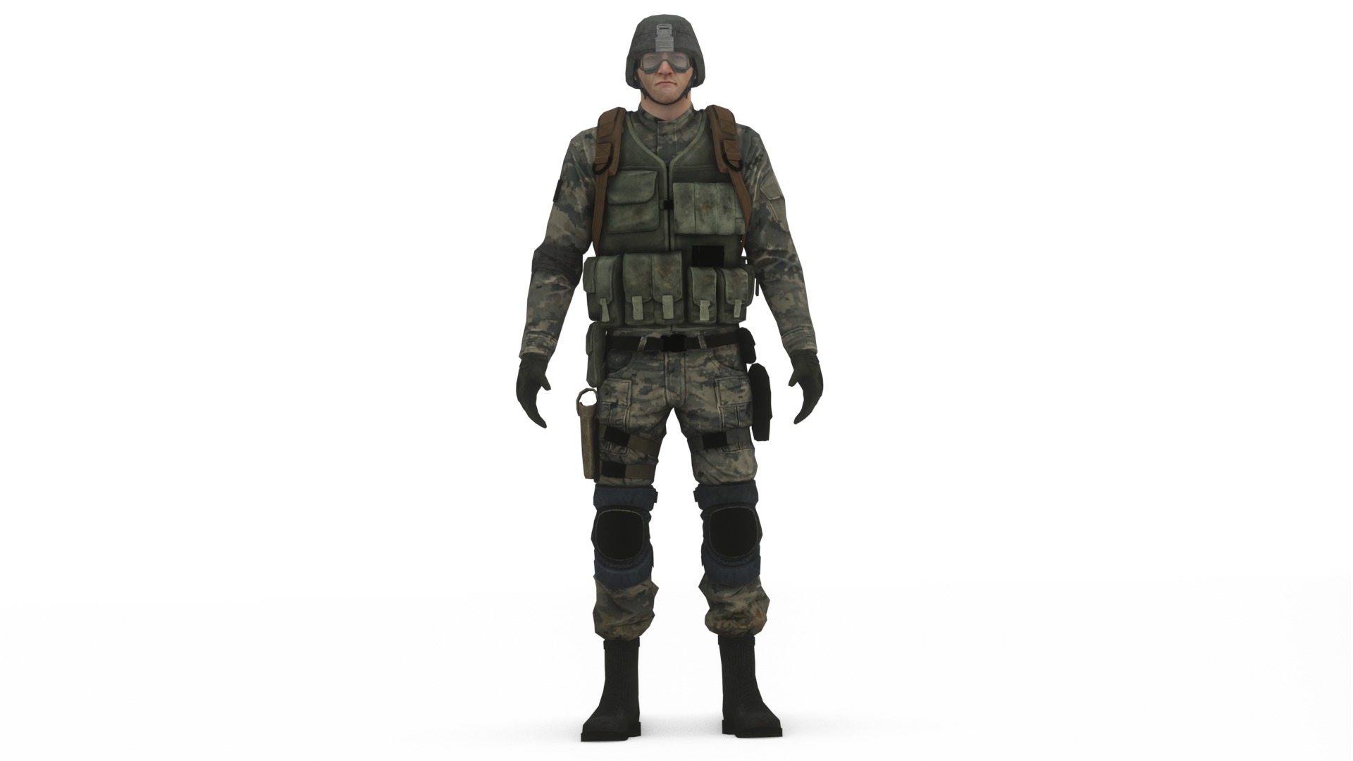  Army Soldiers Collection 4 Rigged Military Characters _38