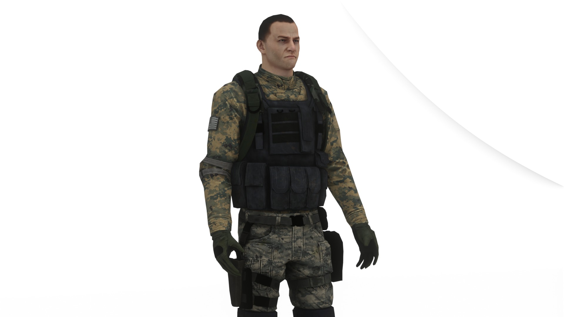  Army Soldiers Collection 4 Rigged Military Characters _32