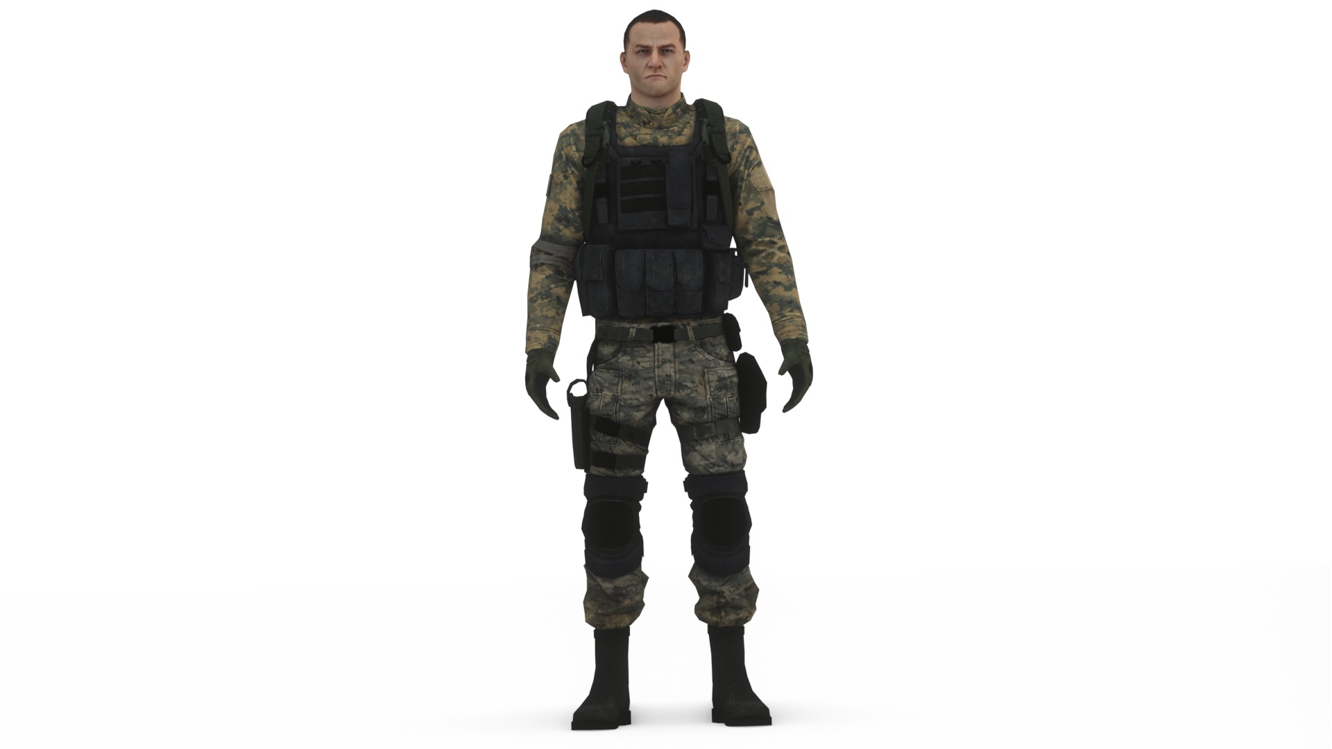  Army Soldiers Collection 4 Rigged Military Characters _26