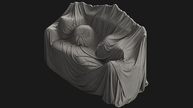 Covered Classic Sofa 04 3D model