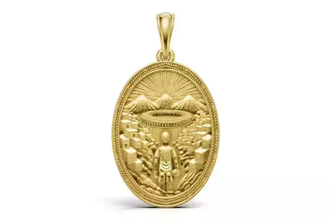 Golden Visionary Journey Pendant