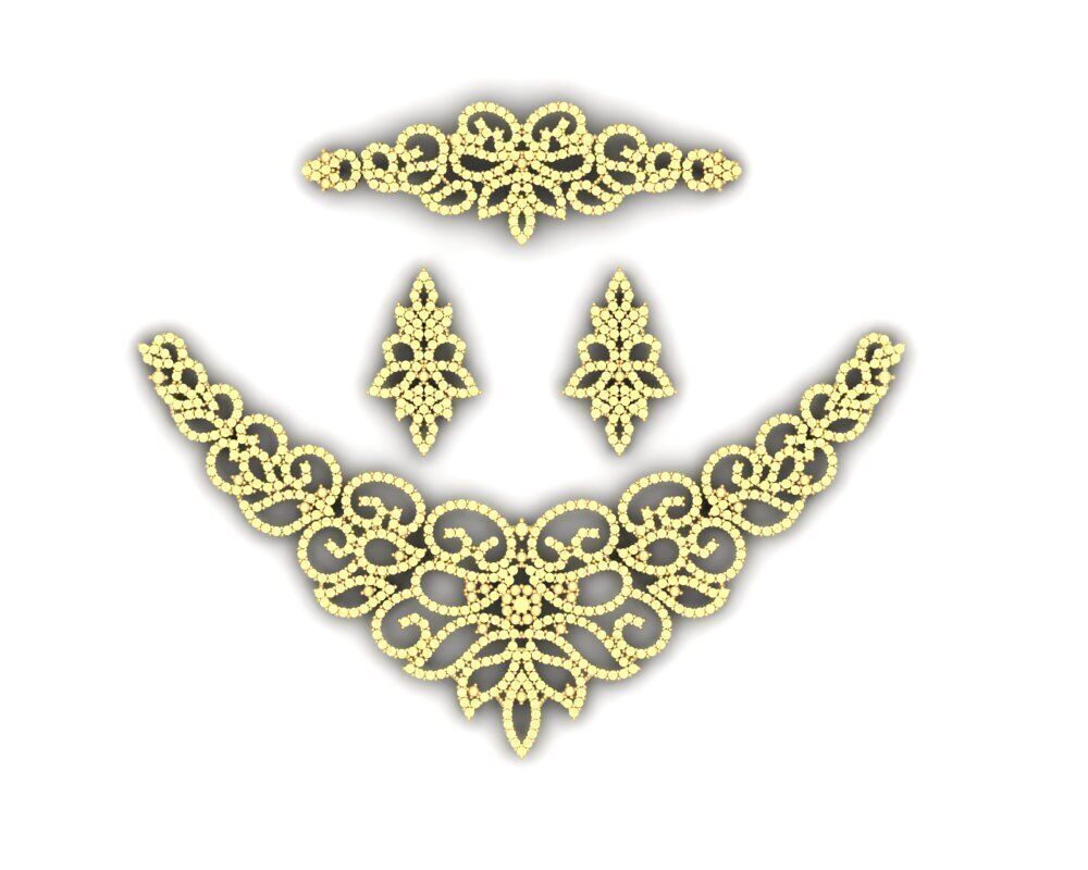 Gold Set  3D print model_1