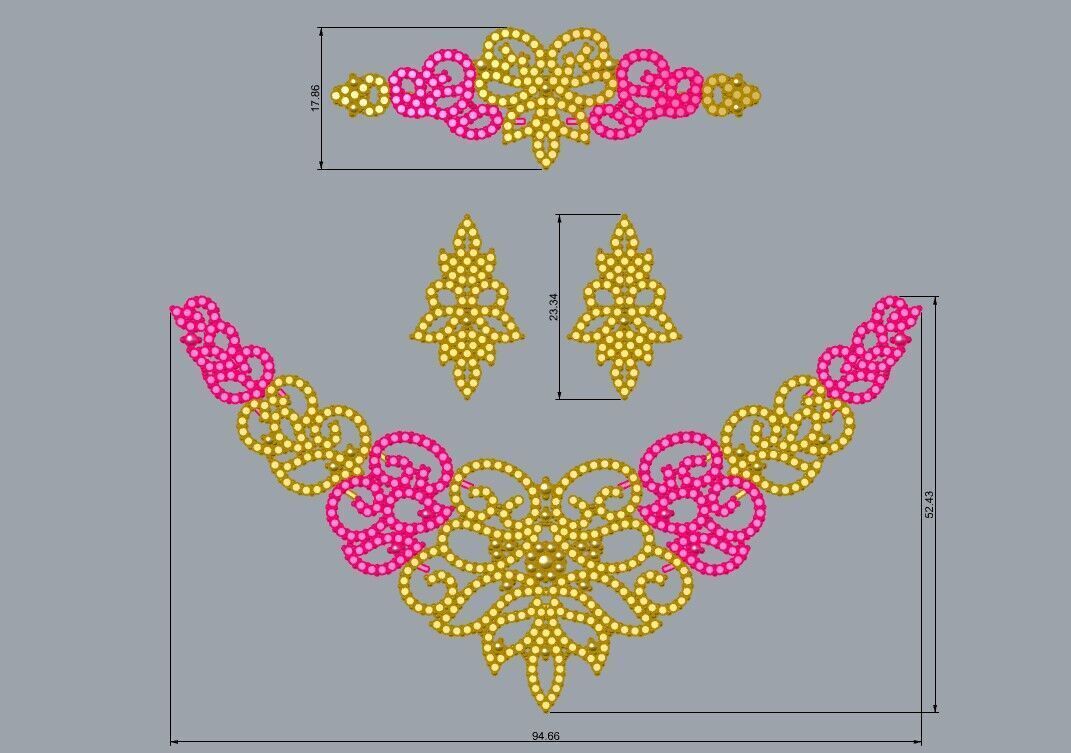 Gold Set  3D print model_3