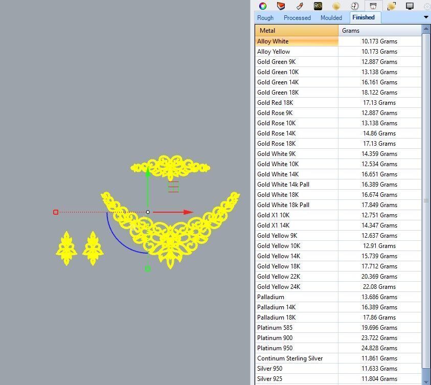 Gold Set  3D print model_7