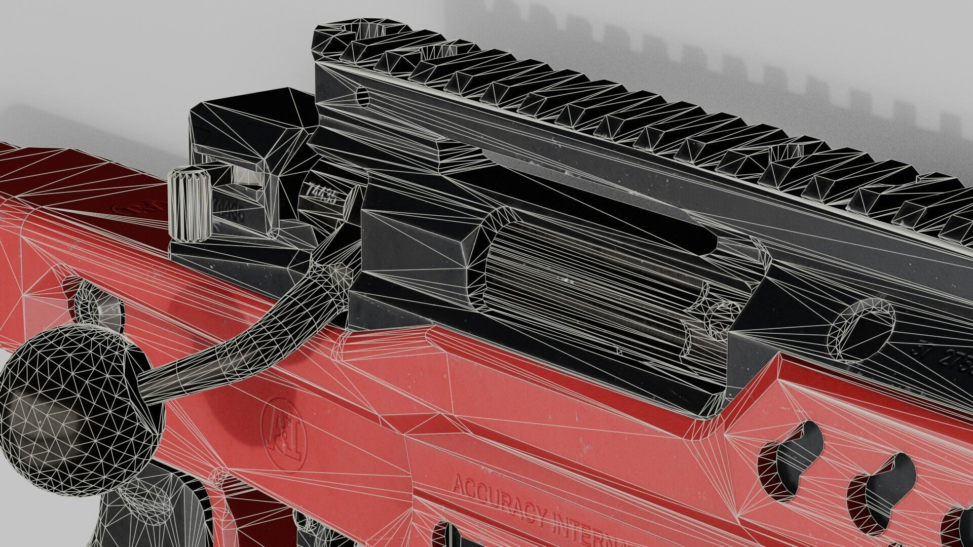 Accuracy International - AT-XC Low-poly 3D model_29