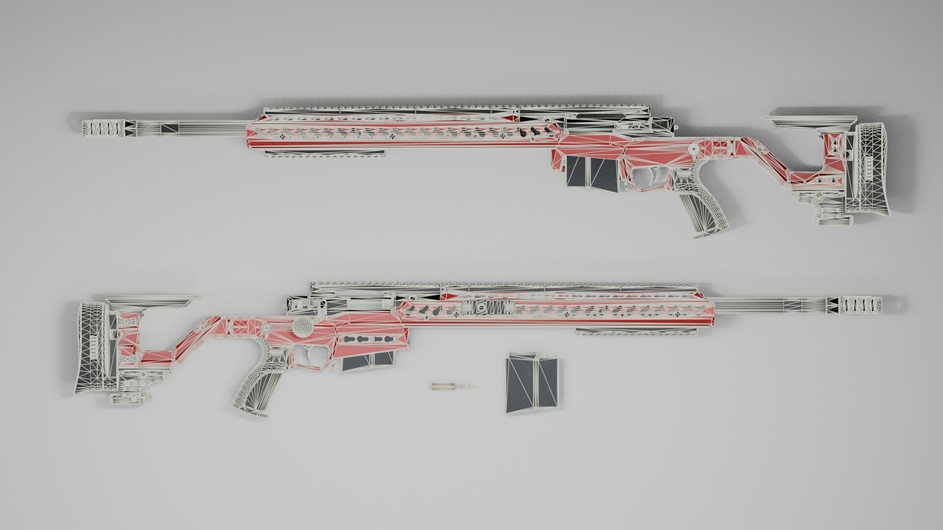 Accuracy International - AT-XC Low-poly 3D model_26